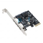 PCIE x1 to 2ports eSATA 2ports SATA3.0 expansion card with low profile bracket