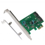 PCIE x1 to 2ports SATA3.0 SATA III expansion card with low profile bracket