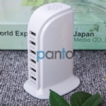 Multi-function 6 Port USB AC to DC power charge adapter