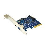 PCIE x4 to 2ports 10Gbps USB3.1 Type A Type C expansion card