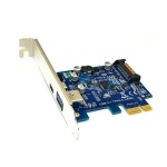 PCIE x1 to 2ports 10Gbps USB3.1 Type A + C expansion card