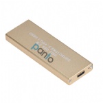 Aluminium USB3.1 type C to NGFF M.2 Key B 2260 SATA-based SSD  Enclosure
