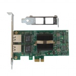 Desktop server PCI express x1 to 2port 1000Mbps 1G Gigabit internet RJ45 lan adapter card