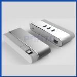 USB type C female to 3 ports USB 3.0 hub with RJ45 10/100/1000Mbps Gigabit lan adapter