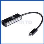 USB Type C Reversible (USB-C) to RJ45 Gigabit Ethernet LAN Network Adapter for New Macbook 12