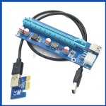 PCI-E PCI Express Riser 1X to 16X USB 3.0 converter card for Bitcoin