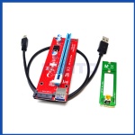 M.2 NGFF Key M to PCIe x16 with SATA power riser card