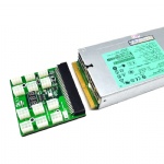 1600W PSU 12pcs 6PIN Server Miner Power supply 12V conveter adatper card with LED light