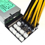 server power supply breakout board 6PIN pcie 12V video card breakout board 17 ports 6P