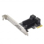 Panto PCIE 3.0 X1 to 6 port SATA III SATA3.0 Expansion Card ASM1064 chipset for IPFS Mining Filecoin
