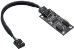 USB 2.0 9PIN to Dual 9PIN Hub Adapter Card FE1.1S Control PCB Board High-performance