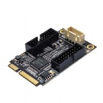 mini PCIE to dual USB 3.0  19PIN converter card