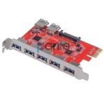 PCIE x1 to 7 ports USB3.0 expansion card