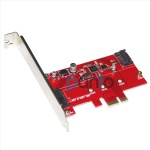 PCIE x1 to key B NGFF M.2 + SATA3.0 expansion card