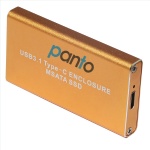 Aluminium USB3.1 type C to mSATA 3050 SSD  Enclosure