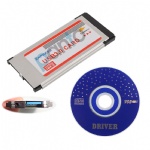 Super speed 1port USB3.0 with DC jack 5Gbps 34mm express card