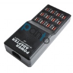 Multi-function 12 Port USB AC to DC power charge adapter