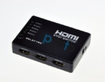3D 1080P HDMI 5 way switcher plastic box