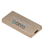 Aluminium USB3.1 type C to NGFF M.2 Key B 2242 SATA-based SSD  Enclosure