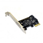 2018 latest PCIE pci express pci-e x1 to dual 2 port SATA III SATA 3.0 host converter conrtoller adapter card