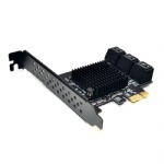2019 PCIE to 6 SATA Card PCI-E Adapter PCI Express to SATA3.0 Expansion Card 6Port SATA III 6G for SSD HDD IPFS Mining