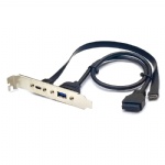 USB front panel USB3.2 Type C + A extender cable