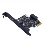 PCIE X1 to USB3.2 Gen 1 Type E Key A 5Gb with 19PIN USB Header expansion add on card