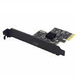 PCIE X2 to 1 port Type E USB3.2 Gen 2 + USB Type C Gen2 10GB  expansion add on card