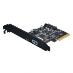 PCIE X4 to USB3.2 Gen 2 10Gb Type A+C  expansion add on card