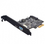 PCIE X1 to USB3.2 Gen 2 10Gb Type A+C  expansion add on card